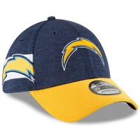 Men's Los Angeles Chargers New Era Navy/Gold 2018 NFL Sideline Home Official 39THIRTY Flex Hat 3058211